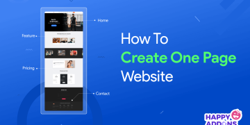How To create One Page Website