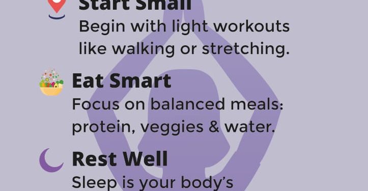 “Man and woman doing beginner workout to start fitness journey”